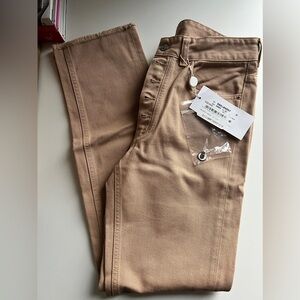 MM6 Beige Denim Jeans